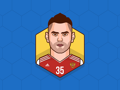 # Igor Akinfeev adidas avatar fifa world cup football igor akinfeev illustration vector