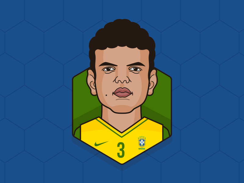 # Thiago Silva - Brazil by Dhruv Parnami on Dribbble
