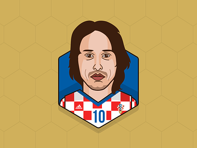 # Luka Modric - Croatia dribbble fifa world cup 2018 football avatar luka modric portrait russia sketch app vector art