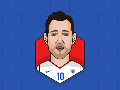 # Harry Kane - England avatar digital art dribbble england fifa worldcup 2018 footballer harry kane illustration vector