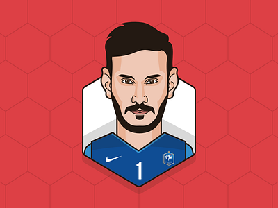 # Hugo Lloris - France avatar dribbble fifa worldcup 2018 football hugo lloris illustration nike sketch app