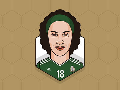 Andre S Guardado - Mexico adidas avatar classic design fifa world cup football mexican sketch app