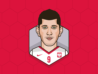 # Robert Lewandowski - Poland fifa football poland rl9 robert lewandowski sketch app vector art