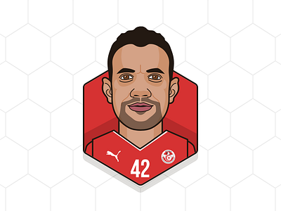 Aymen Mathlouthi - Tunisia avatar design fifa world cup 2018 football puma russia sketch app vector art