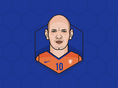 Arjen Robben - Netherlands arjen robben avatar fifa world cup 2018 football holland illustration netherland nike nike football sketch app