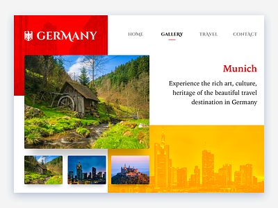 Germany <3 image gallery munich prototype sketch app ui ux design uid web page web page design