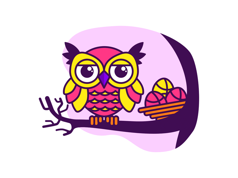 3 Dribbble Invites animation design dribbble easter invites invites giveaway owl portfolio sketch app vector