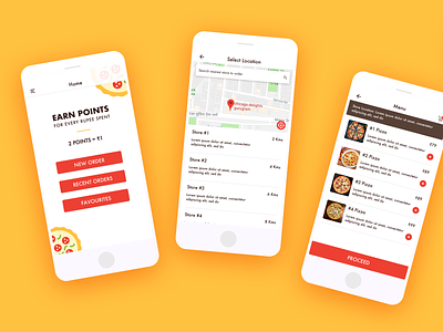 Online Order #1 brand flat ui food app hungry limetray olo online order order flow red uidesign