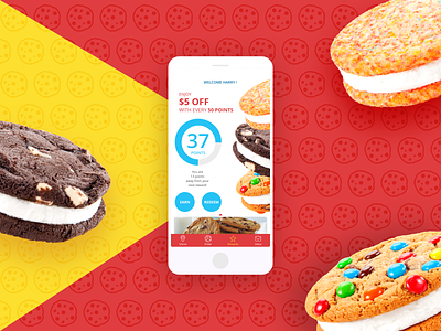 Cookies Rewards america android apple cookies design google ios loyalty mobile app rewards