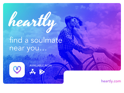 Heartly Dating app design app icon dating app dribbble heartly ios android love mobile design sketchapp tinder uiux