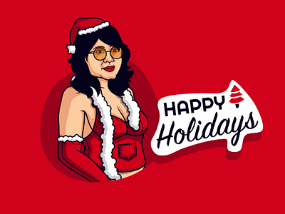 Happy Holidays🎄 Sexy Santa🤶🏻 annabelle avatar christmas hot illustration red sexy sketch app vector art