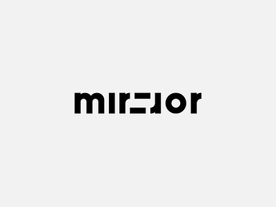 Mirror / Logo branding creative design logo mirror product shop store