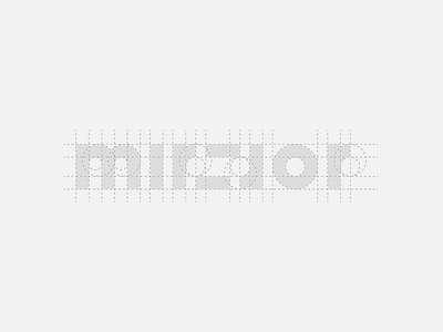 Mirror / Grid branding creative design geometric grid logo mirror product shop store