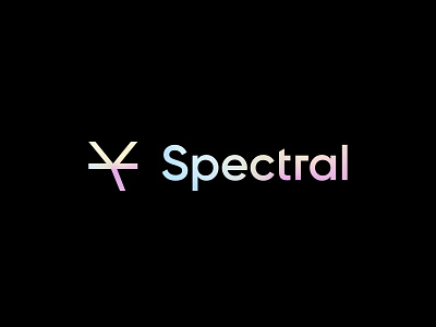 Spectral brand branding color development gradient identity light logo logotype ray simple software spetrum sun