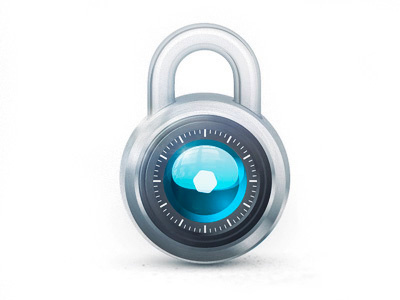 Security Camera Icon app blue camera code icon lens lock padlock security