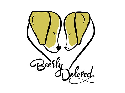 Beerly Deloved Beer Label beagle beer beer label brewing dog label love