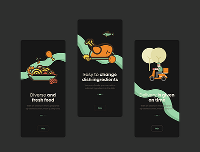 Food app design graphic design ui