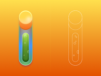 Gasmeter clean concept dashboard device feed illustration location sketch ui widget