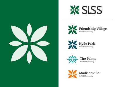 SLSS Senior Living Communities branding logo