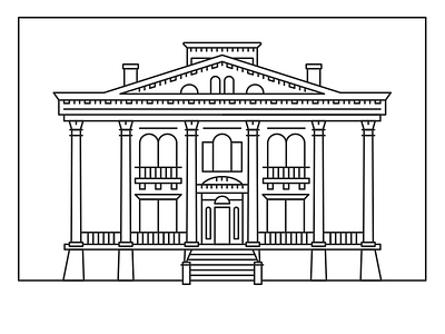 Bellamy Mansion historic home illustration nc wilmington