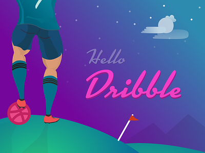 Hello Dribbble - A tribute to CR7