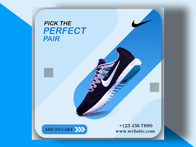 Shoes Banner Design banner branding design dribbble facebook cover graphic design post shoes social medoa