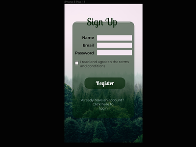 SIGN UP PAGE daily ui challenges log in sign up ux ui dailyui