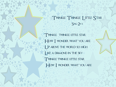 Twinkle Twinkle Little Star twinkle little star twinkle little star wash your hands