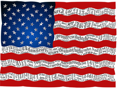 American Flag Word Art american flag american flag word art word art