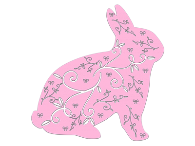 Pretty Pink Bunny decorative pink bunny pretty pink bunny