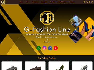 Shopify | Luxury Shoes & Handcrafted Website Design