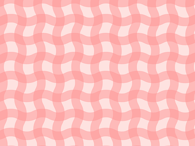 Squiggly Pink Plaid