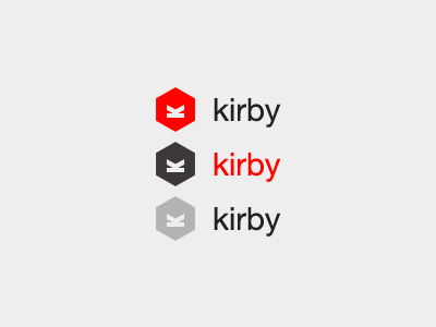 Kirby cms logo red