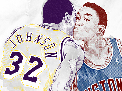 *smooch* espn illustration isiah magic sc6 thesix