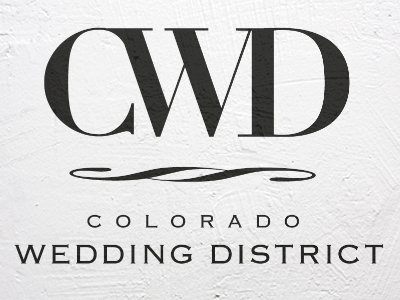 Colorado Wedding District branding logo typography wedding