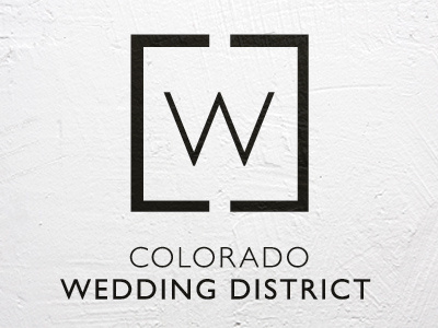 Colorado Wedding District Final 3 Logos branding logo typography wedding