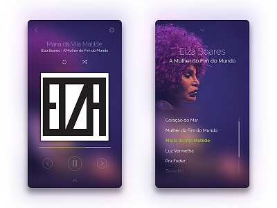 Music player UI