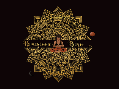 Logo- Homegrown Boho Co branding design digital art digital marketing graphic design illustration logo marketing strategy ui vector