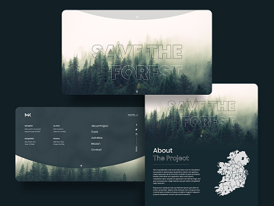 Save the Forest - UI Web Design design landing page ui ui design web design web page