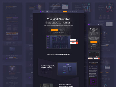 Website for crypto wallet ui design ux design web design