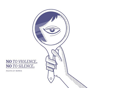 No To Violence design flat graphic icon love nice passion rights silence stay violence woman