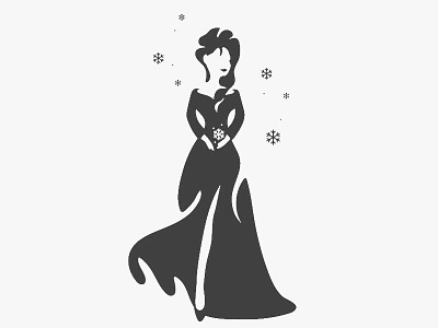 Elsa - Negative Logo anna brand cold disney elsa frozen illustration negative olaf princess snow the