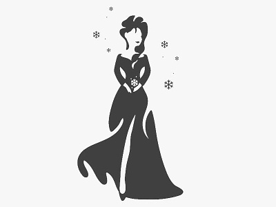 Elsa - Negative Logo animal brand cold disney elsa illustration logo love negative princess short wild