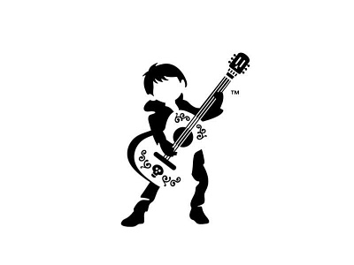Miguel - Coco - Negative Space brand chorus coco disney guitar illustration logo music negative skull sugar the