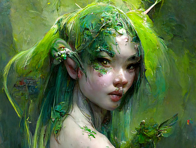 The Forest Spirit cover art creature creation fantasy illustration painter