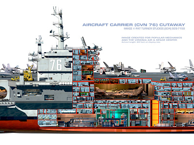Aircraft Carrier Cutaway aircraft carrier cutaway military naval render ship