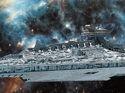 Grande spaceship cover art fantasy futuristic games illustration science fiction