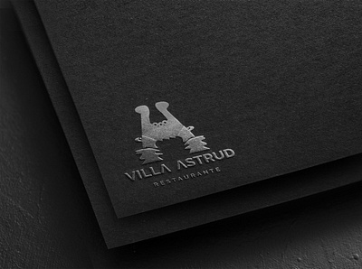 restaurant Villa Astrud app brandig branding design logo marca