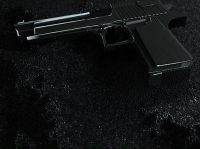 Arma arma cinema 4d natural octane render pistola suelo