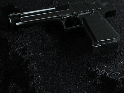 Arma arma cinema 4d natural octane render pistola suelo